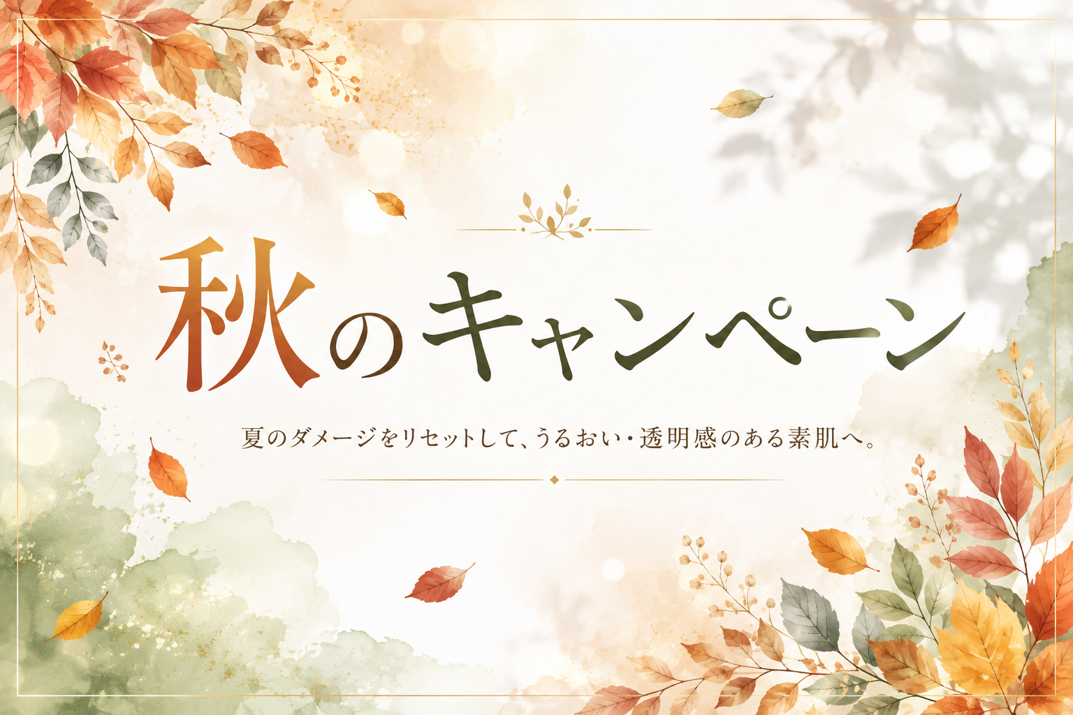 9～10月のキャンペーンについて